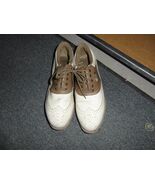 FOOT JOY GOLF TAN/WHITE SHOES sz10M NM13346 - $12.45 CAD