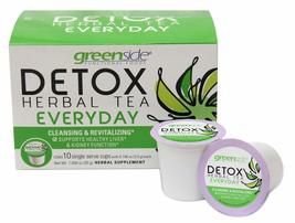 greenside Detox Herbal Tea Single Serve Cups for Everyday - Cleansing and Revita - £17.48 GBP