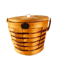 Peterboro Basket Company USA Paw Print Ice Bucket Treat Holder - £29.50 GBP