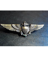 Vintage Collectible WW2 Era U.S. Navy Pilots Wings 1/20 10K &amp; Sterling Pin - £79.66 GBP