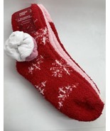 Summer &amp; Rose Christmas Red, Pink, &amp; White 3 Slipper Sock &amp; 2 Scrunchie ... - £12.35 GBP