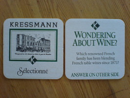 Coaster Kressmann Wine One Mat Vintage 80s - $12.99