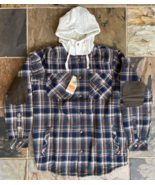 Legendary Whitetails Mens Hooded Flannel Shirt Jacket Upland Plaid - Lar... - €47,07 EUR