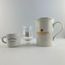 Cream Liqueur Glass Cup Mugs Lot - Baileys, Carolans, Paul Masson - $19.79