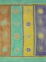 Sarong Coverup Pastel Suns Tapestry Altar Wall New - £17.60 GBP
