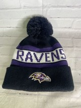 Ultra Game NFL Baltimore Ravens Winter Beanie Knit Hat Cap Adult OSFM NEW - $21.78