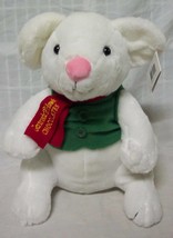 Gertrude Hawk Chocolates Samson White Mouse W/ Vest 14&quot; Plush Stuffed Animal New - £14.39 GBP