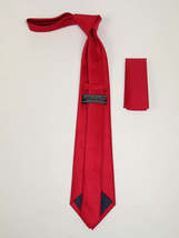 Men's Woven Tie Hankie Set J.Valintin Private Collection R86 Red Dots image 3