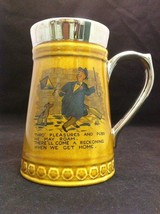 Stunning Vintage Beer Mug Lord Nelson Pottery England 5.5&quot; Tall Y2 AM - £8.67 GBP