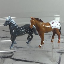 Funrise 1988 Vintage Horse Figures Lot of 2 Spotted Palomino  - $9.89