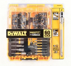 *DEWALT MAXFIT ULTRA 1/4 In. Hex Steel Screwdriving Bit Set (60-Piece) - $29.99