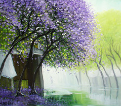 A Misty Day, a 24 high x 28 commission original oil painting by Ph - $249.00