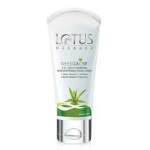 Lotus Herbals Whiteglow 3-In-1 Deep Limpiador Piel Blanqueamiento Facial Espuma - £12.43 GBP
