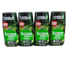 4 Crest Scope Squeez Mouthwash Concentrate - Mint 1.69 oz Makes 50 servings - £14.22 GBP