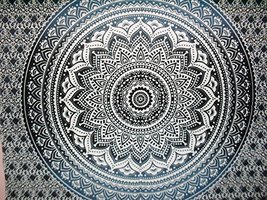 Traditional Jaipur Mandala Ombre Wall Decor, Indian Wall Sticker, Hippie Tapestr - £12.69 GBP
