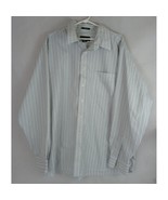 Eddie Bauer Wrinkle Restistant Classic Fit Men&#39;s Gray Stiped Shirt Size 2XL - $22.99 CAD