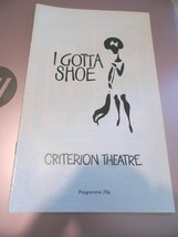 January 1977 - Criterion Theatre Playbill - I GOTTA SHOE - Lewis - $33.24