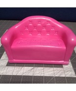 1990&#39;s Mattel Barbie HOT PINK Plastic Sofa Couch Dollhouse - $9.74