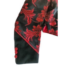 Show Season Custom Show Jacket Red Floral Leaves Pre-owned image 3