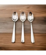 Pearl Platinum by Lenox 18/8 Glossy Stainless Steel TableSpoon Set Of 3 Vtg - €35,06 EUR