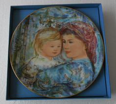 1991 Edna Hibel Mother&#39;s Day Plate &quot;Michele &amp; Anna&quot; Limited Edition Collectible  - $69.99