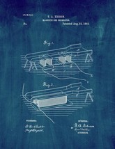 Thomas Edison Magnetic Ore Separator Patent Print - Midnight Blue - £6.13 GBP+