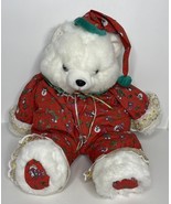 Kids of America Corp 18&quot; Christmas Teddy Bear Plush 1989 - $42.05 CAD