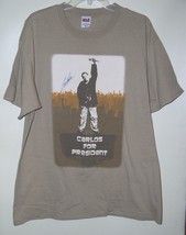 Carlos Mencia Autographed Concert Tour T Shirt Carlos For President Size X-Large - £51.95 GBP