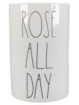 Rae Dunn LL Rose All Day Wine Champagne Bottle Holder Pink Interior New - £22.06 GBP