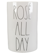 Rae Dunn LL Rose All Day Wine Champagne Bottle Holder Pink Interior New - $37.55 CAD
