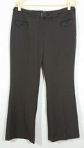 New Directions Womens Pants Size 12 Brown Dress Trousers Pockets Career Evening - $9.99