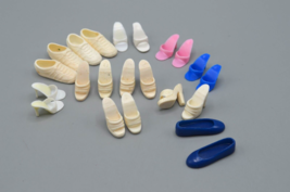 Barbie &amp; Skipper Doll Sneakers Heels Flats Shoes Lot of 11 Pairs Philippines Vtg - £49.27 GBP