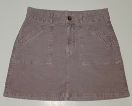 American Eagle Short Purple Corduroy Skirt Hi-Rise A-Line Super Stretch ... - £13.92 GBP