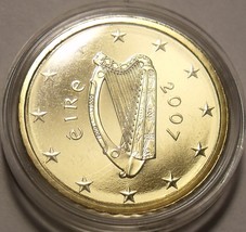 Rare Ireland 2007 Encapsulated Cameo Proof 20 Euro CENTS~5K Minted - £15.65 GBP