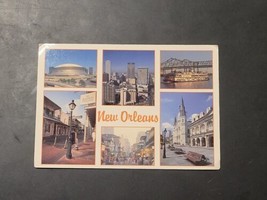 New Orleans Superdome Bourbon Street Continental Postcard Louisiana Chro... - £4.63 GBP