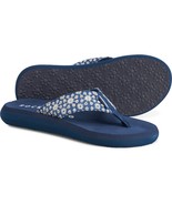 Rocket Dog Eye Let Floral Bloom Blue Flip Flops Women  or Girls SZ 6M - £20.78 GBP