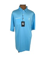 FJ Foot Joy Men&#39;s Sz 2XL Short Sleeve Bent Creek Polo Shirt Lisle Faux L... - £40.22 GBP