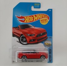 Hot Wheels 2015 Ford Mustang GT Convertible 2017 Factory Fresh Collection Red - £12.86 GBP