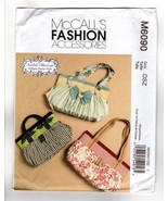 McCall&#39;s 6090 Purses Bags Handbags S,M,L Fashion Accessories Karina Hitt... - £8.26 GBP