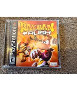 MINT CIB Complete Playstation PS1 Black Label Rayman Rush case instructi... - $857.85 MXN