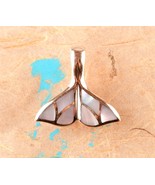 *Mother of Pearl 14K Rose Gold Whale Tail Pendant - $5,459.12 MXN