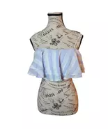 Hommage From Los Angeles Striped Crop Top Size Small - $14.00