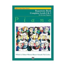 Alfred&#39;s Basic Piano Library : Repertoire Book Complete Levels 2&amp;3 Willard A. Pa - $11.00