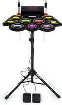 Electric Kids Drum Set, Electronic Drum Set Practice 9 Pads With Stand, Music - £104.19 GBP