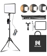 1-Pack LED Video Light Kit, Niceveedi Photography Lighting Kit, 2800-650... - $50.62