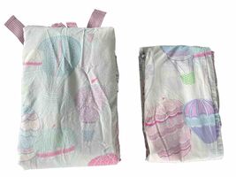 Pottery Barn Kids Hot Air Balloon Twin Size Duvet Cover &amp; Flat Sheet - €32,83 EUR