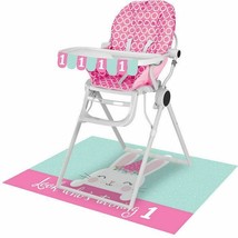 High Chair 1st BIRTHDAY Decorating Kit Pary Pink Girl Baby Supplies Banner - £8.90 GBP