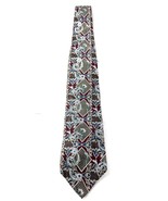 Tie tree California Men’s Paisley Necktie Blue Burgundy 100% Silk - €5,12 EUR