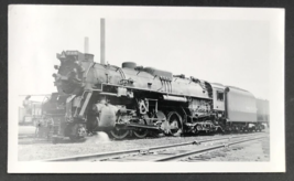 Nickel Plate Road Railroad 718 2-8-4 Steam Locomotive Railroad Train B&amp;W Photo - £9.64 GBP
