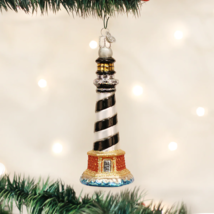 Old World Christmas Cape Hatteras Lighthouse Glass Christmas Ornament 20017 - £13.18 GBP